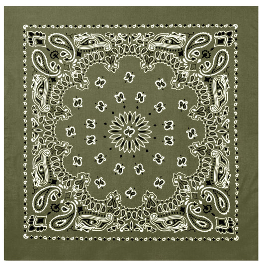 Rothco Trainmen Paisley Bandana – Extra-Large 27” X 27"