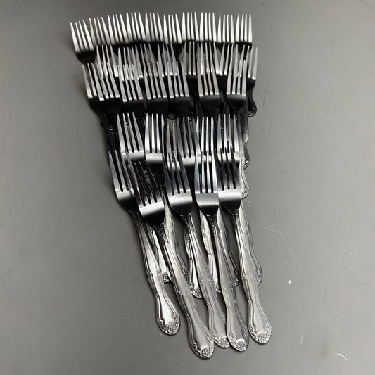 ABC (36 Pack) Stainless Steel Flora Stamped Fork Set New Other-Distressed Packaging 7" FLO-05
