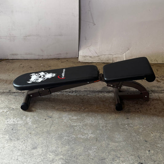 Collapsible Exercise Folding Adjustable Weight Bench Black/Red Size 46.5"x13.8"18.8"