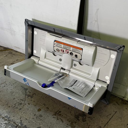 BRADLEY Diaper Changing Station 38"L x 22"H Gray 962-110000