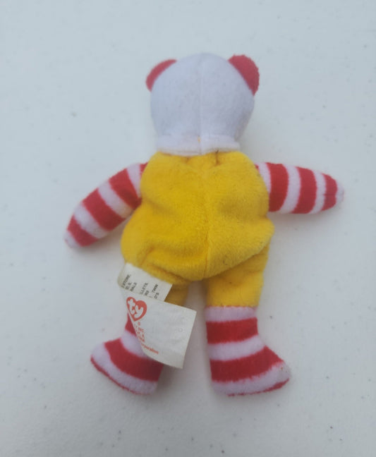 2004 McDonald’s Teenie Beanies Ronald McDonald the Bear tush tag only