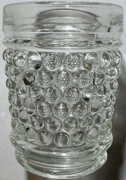 Vintage 1950s Anchor Hocking Hobnail Pieces, Shot and Juice Glass, Americana!