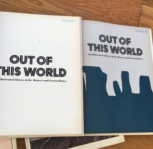 7 Out of this World Books date is 1976-1978 Library Of Bizarre & Extraordinary