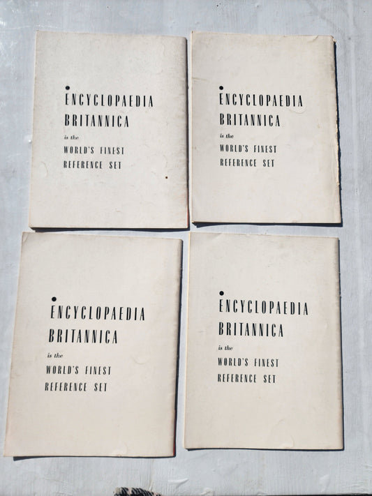 Vintage Encyclopedia Britannica Home Reading Guide Lot of 4- 1955