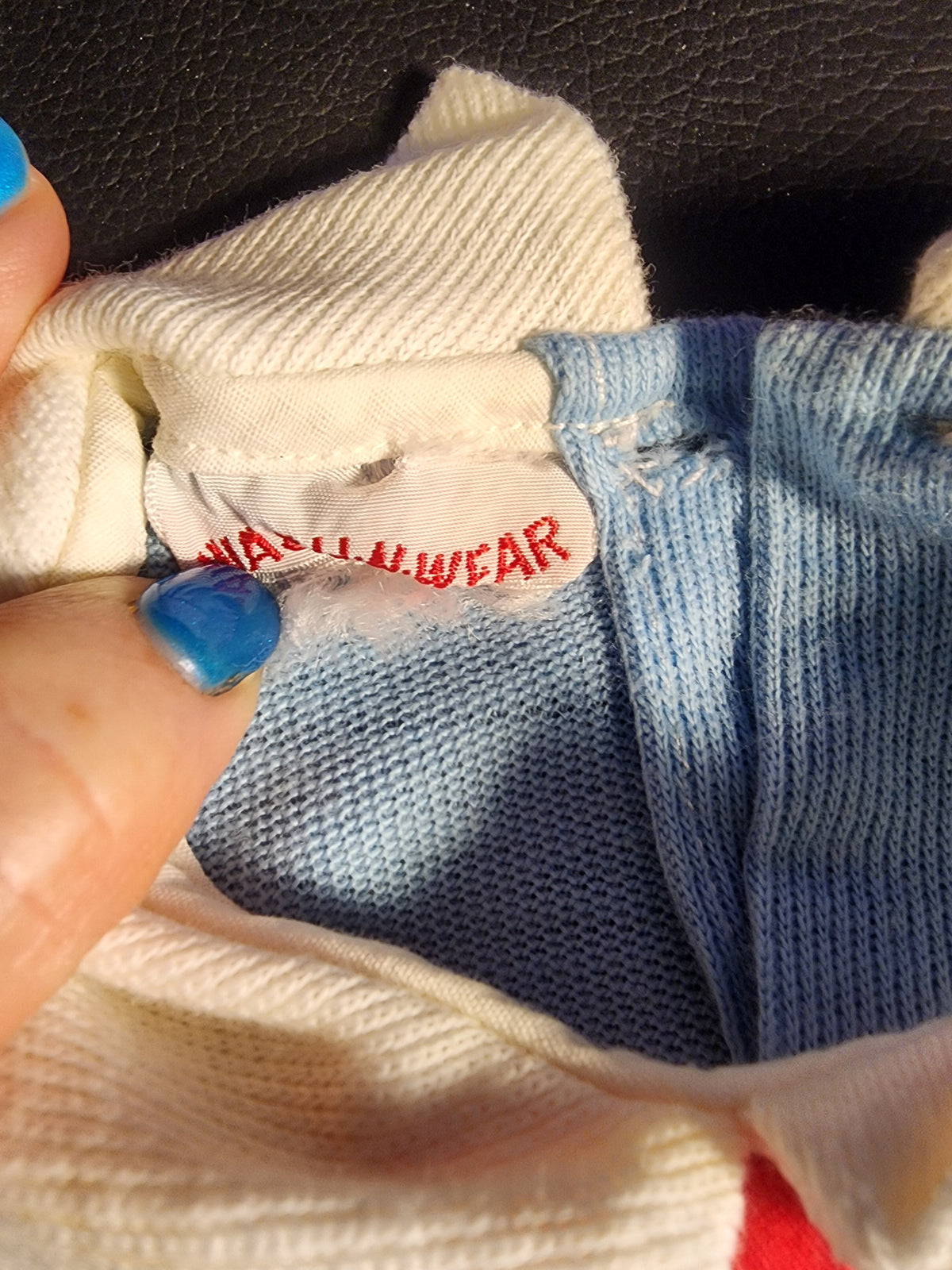 Vintage 1950s blue Baby outfit Wash N Wear on Tag 3m