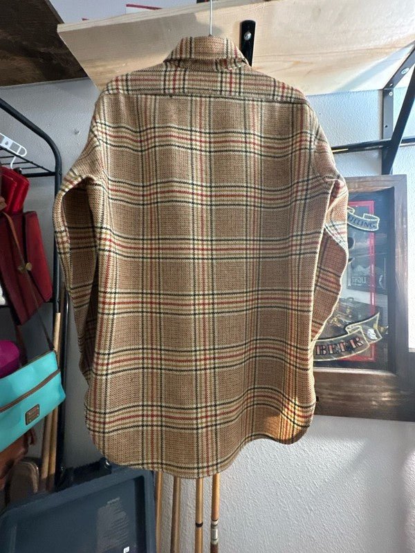 Vintage Pendleton 100% Virgin Wool Plaid Board Shirt Jacket size Mediu - I Bought a Yard Sale