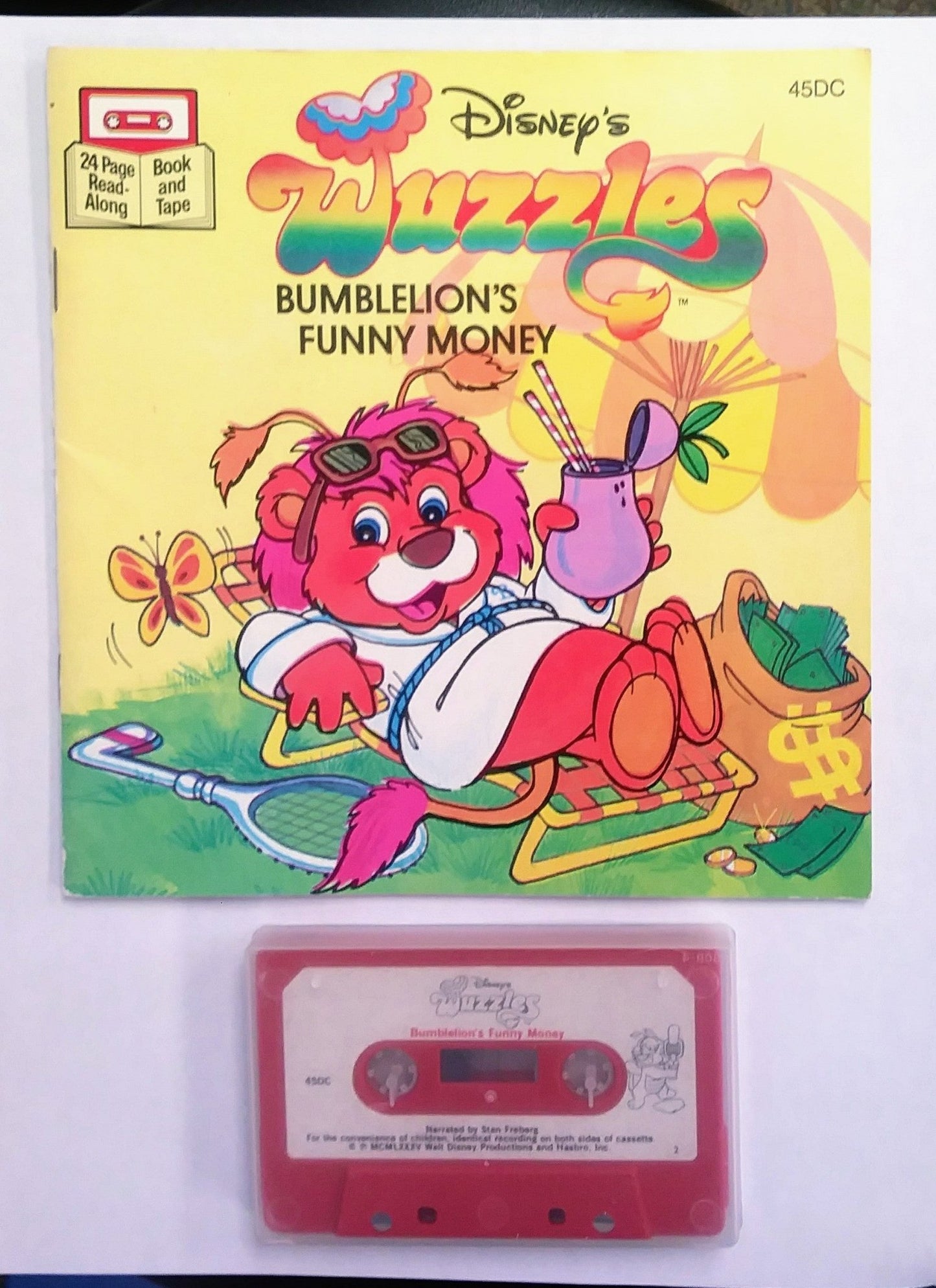 Wuzzles Book and Tape - Bumbelion's Funny Money - I Bought a Yard Sale