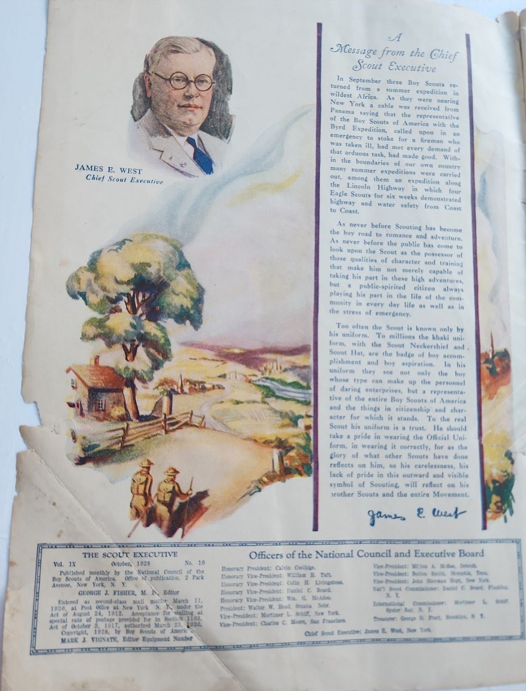 1928 - 29 THE Boy SCOUT EXECUTIVE EQUIPMENT NUMBER, - I Bought a Yard Sale