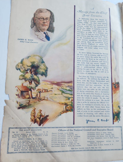 1928 - 29 THE Boy SCOUT EXECUTIVE EQUIPMENT NUMBER, - I Bought a Yard Sale