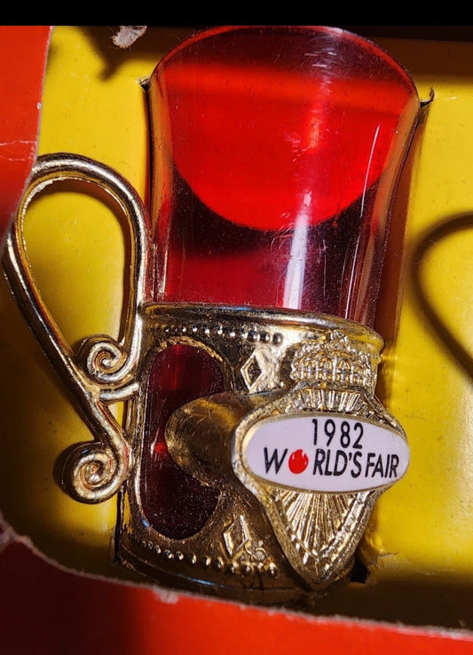 1982 World's Fair Plastic Shot Glasses from Knoxville Tennessee - I Bought a Yard Sale