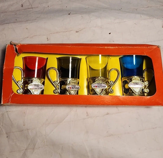 1982 World's Fair Plastic Shot Glasses from Knoxville Tennessee - I Bought a Yard Sale