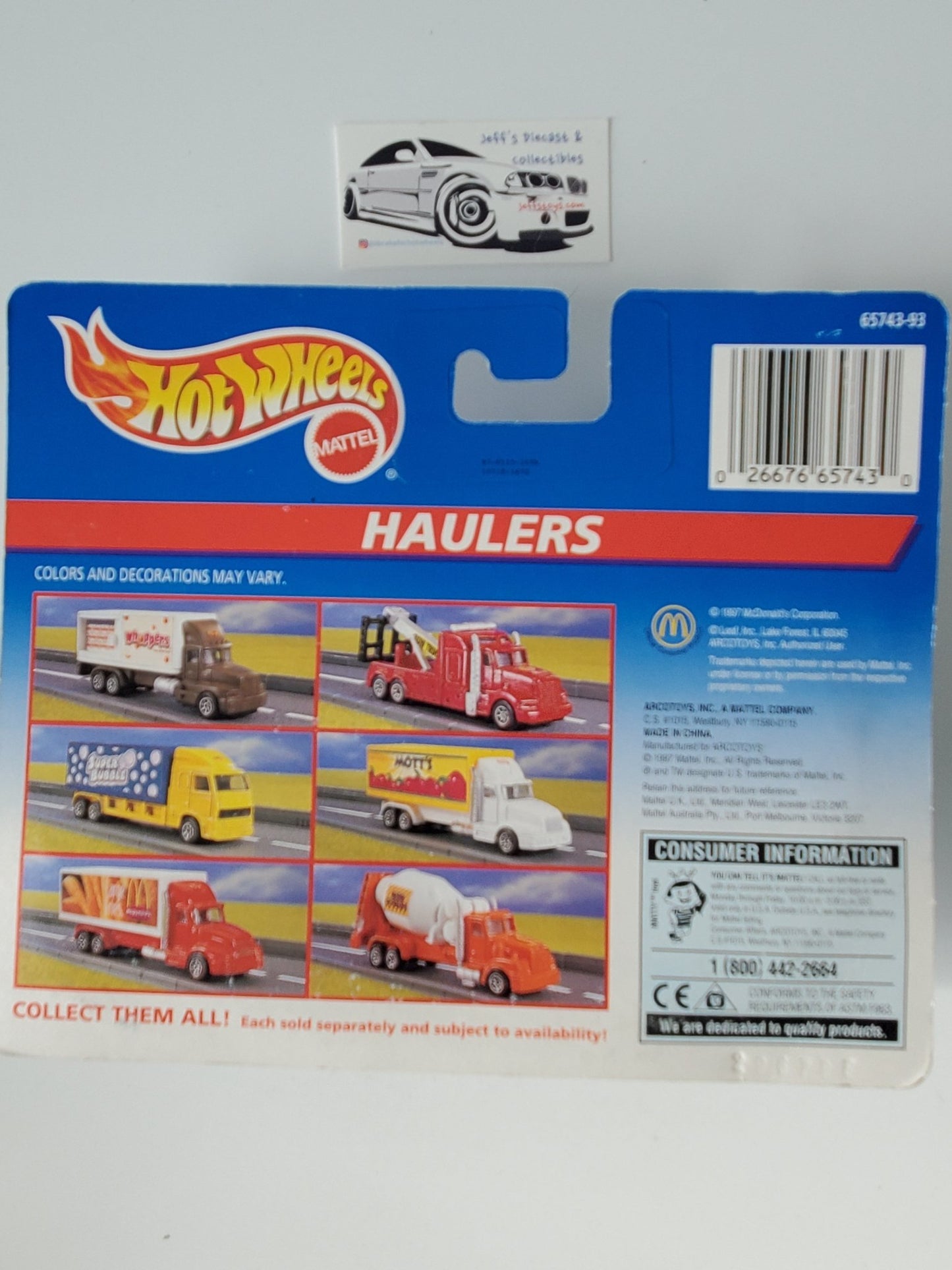 1996 Hot Wheels Haulers Whoppers - I Bought a Yard Sale
