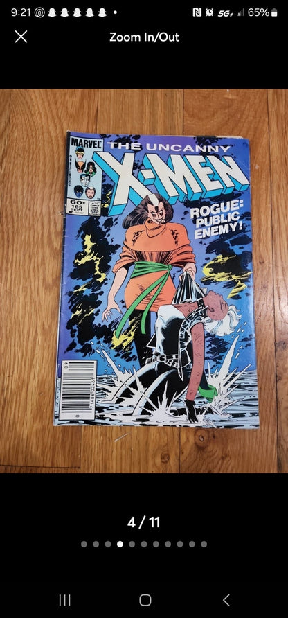 2 Marvel Comic Books Uncanny X - Men & 185 1984 New Defenders 136 1984 - I Bought a Yard Sale