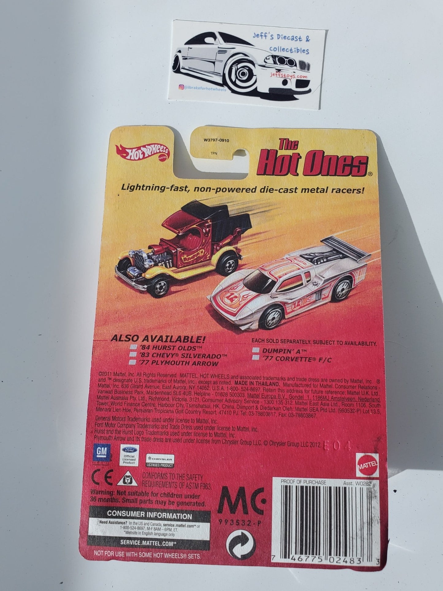 2011 Hot Wheels Hot Ones '77 Corvette F/C - I Bought a Yard Sale