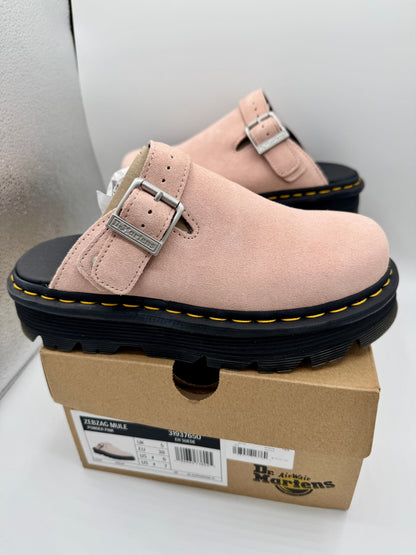 Dr Martin Zebzag Mule Unisex , Powder Pink