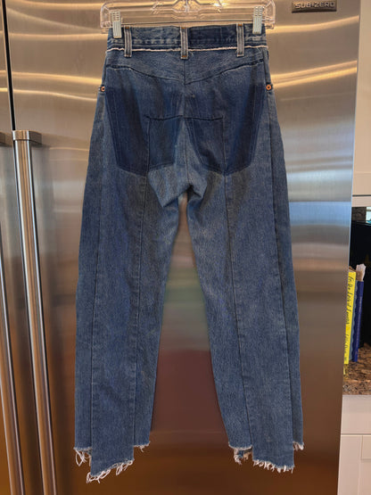 Vetements reconstructed denim pants Levi’s jeans denma size extra small womens
