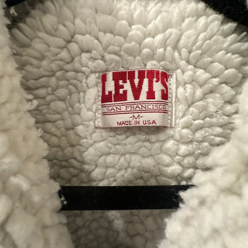Vintage Levis Sherpa Lined Denim Trucker
