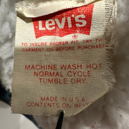 Vintage Levis Sherpa Lined Denim Trucker