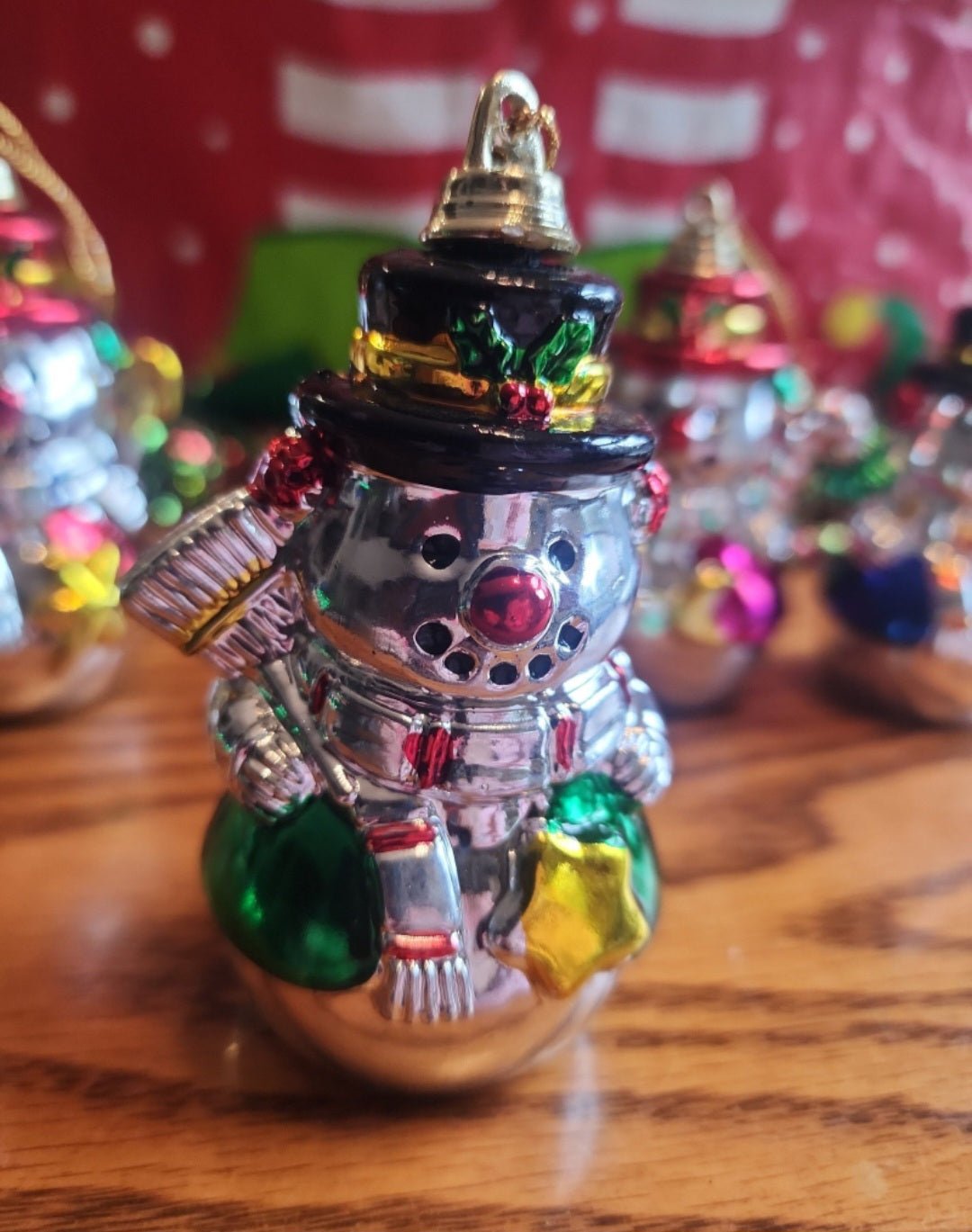 4 Christmas Snowman Ornaments - I Bought a Yard Sale