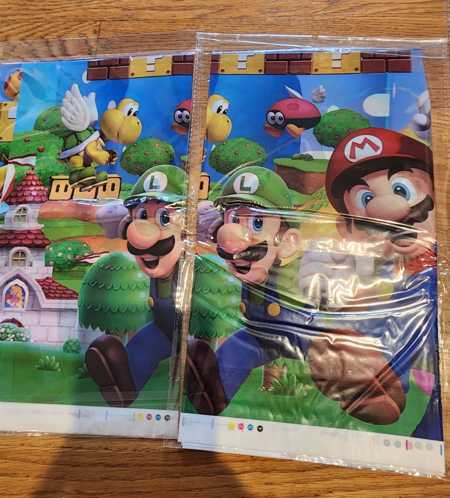 4 PCS Mario Birthday Party Tablecloth 42.5 x 70.8 inch, Brother Party Tablecloth for Mario Birthday Party Supplies Decorations - I Bought a Yard Sale