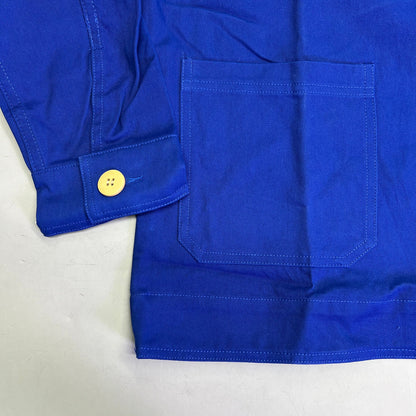 CPG CODEGRAPHY WORLDWIDE 4 Pocket Button Up Shore Coat Men's Sz L Blue
