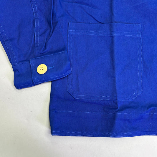 CPG CODEGRAPHY WORLDWIDE 4 Pocket Button Up Shore Coat Men's Sz L Blue