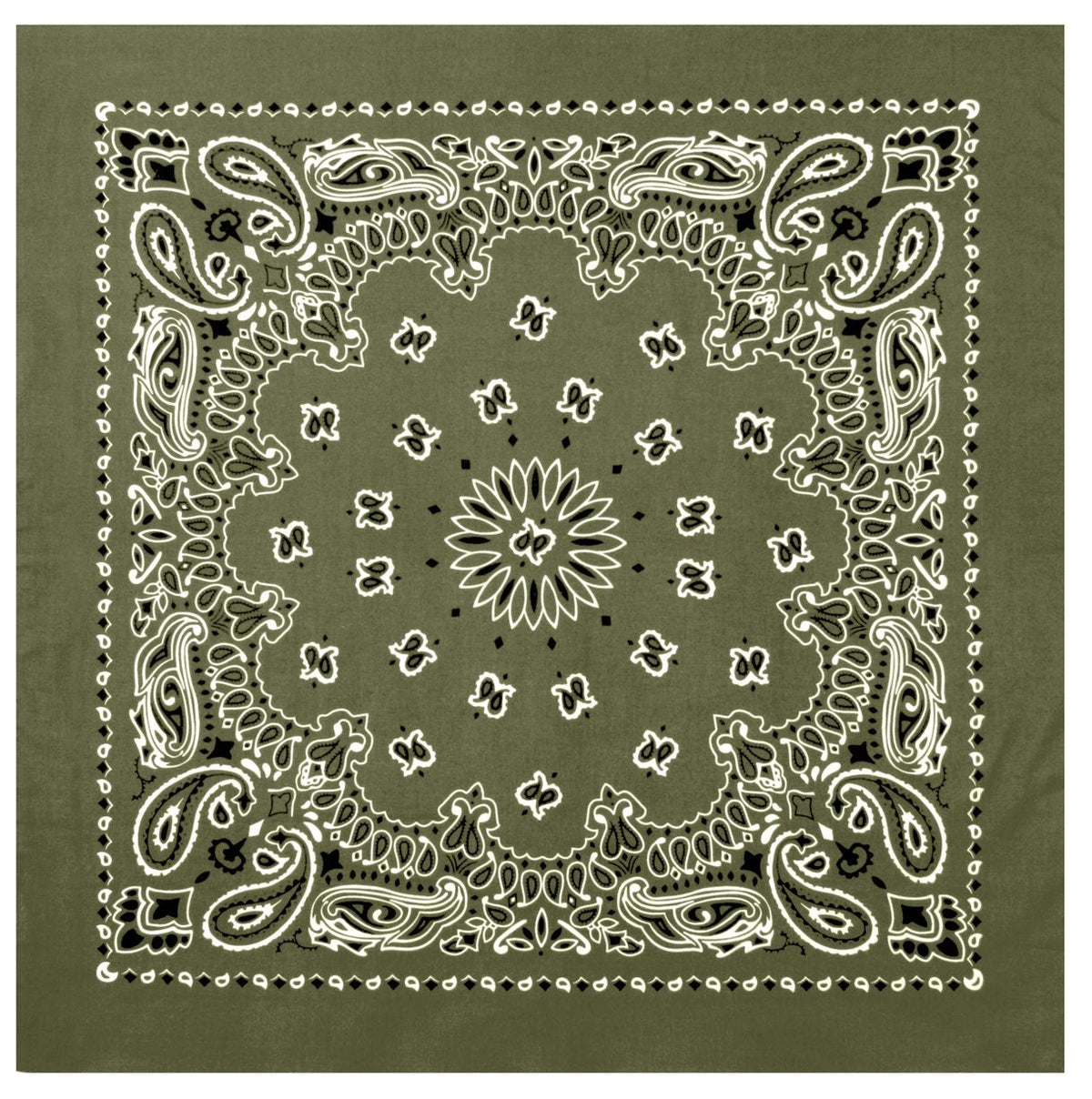 Rothco Trainmen Paisley Bandana – Extra-Large 27” X 27"