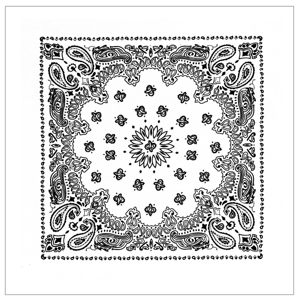 Rothco Trainmen Paisley Bandana – Extra-Large 27” X 27"