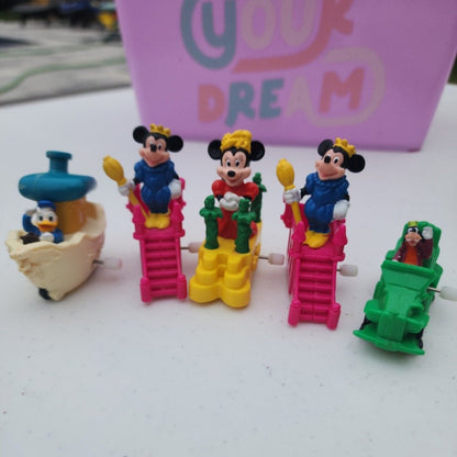 5 Disney wind - up Toys Mickey, Minnie, Goofy & Donald Duck. - I Bought a Yard Sale