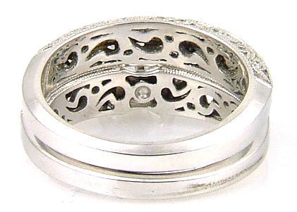 .54ct Antique Style Engagement Ring Set 18KT White Gold - I Bought a Yard Sale