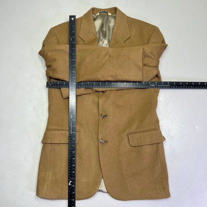 EVAN-PICONE Silk Lining Wool Outer Shell Blazer Men's Sz 36R Khaki Brown (Used)