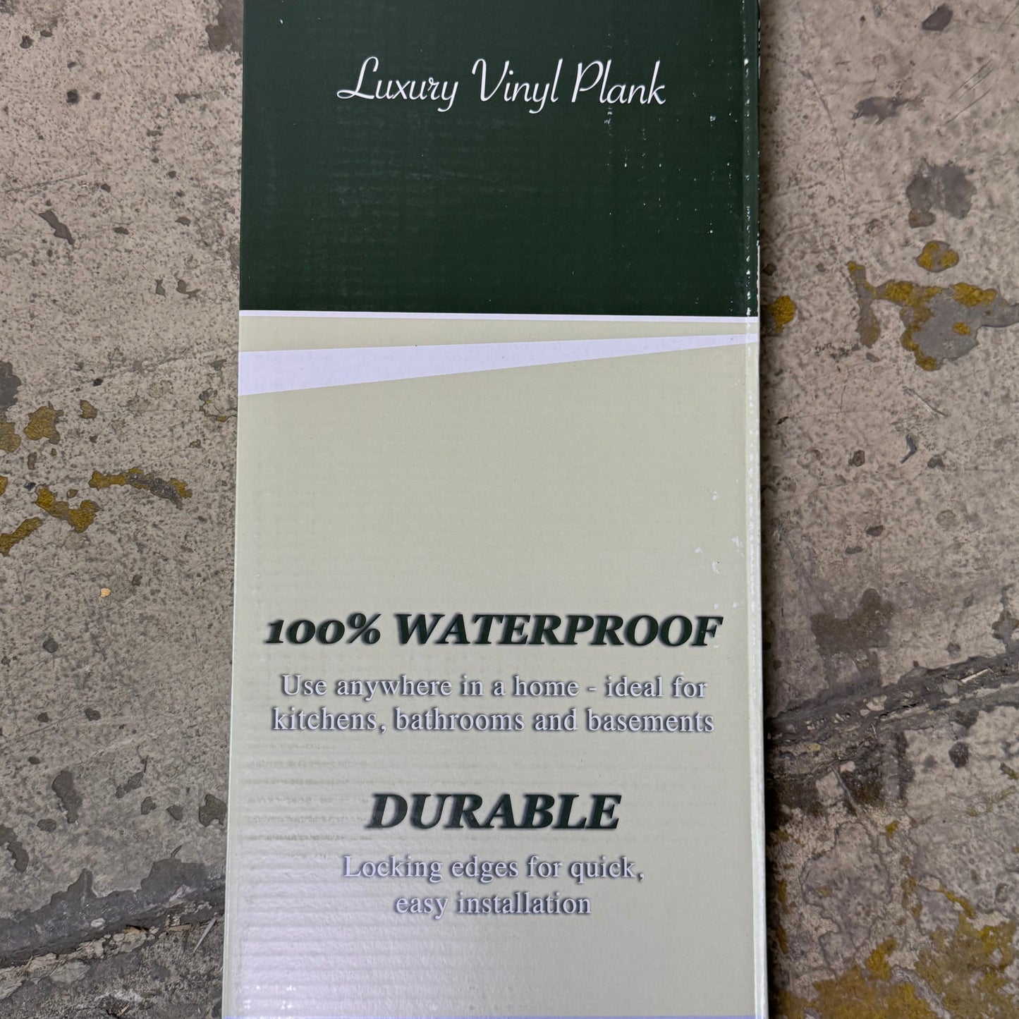 LUXURY VINYL PLANK (6 Pieces) Albany Vinyl Plank 9" x 60" Aspen Beige Light Brown 1097568004960