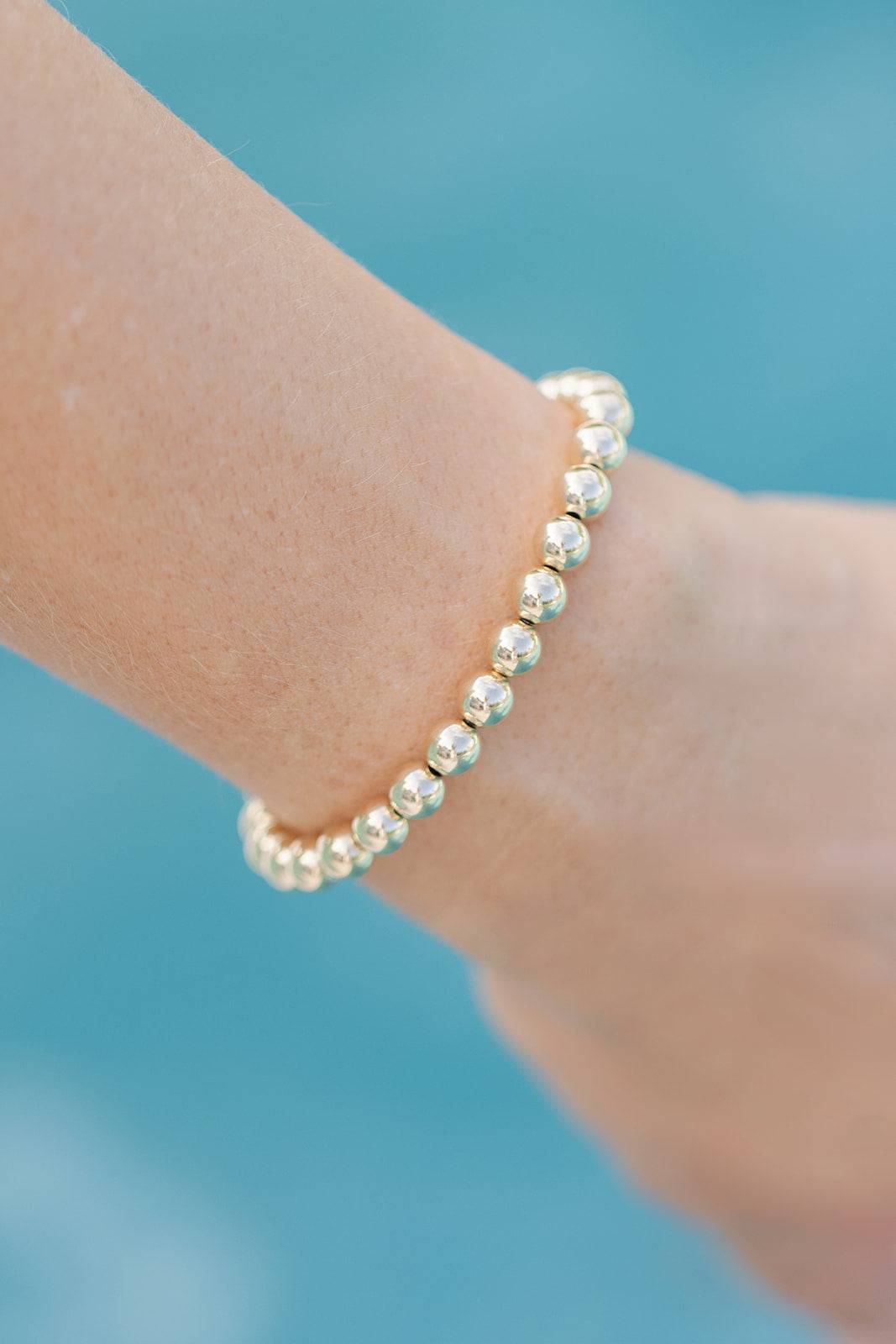 6mm gold ball bracelet - I Bought a Yard Sale