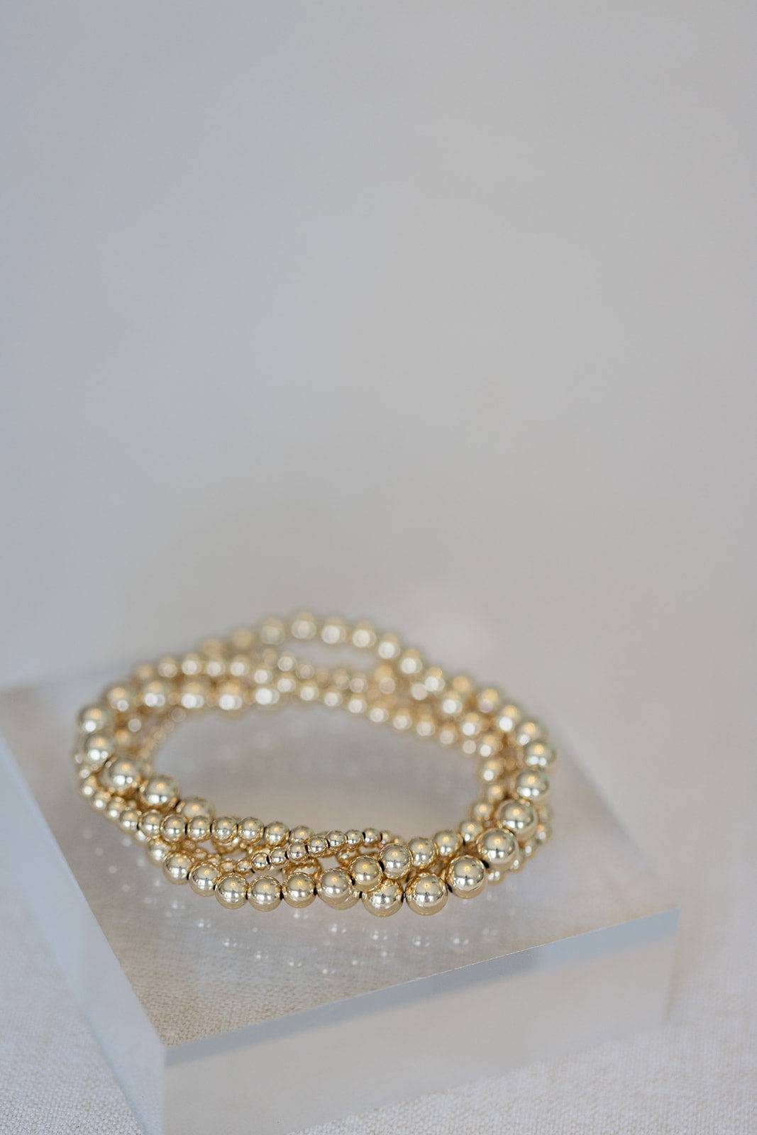 6mm gold ball bracelet - I Bought a Yard Sale