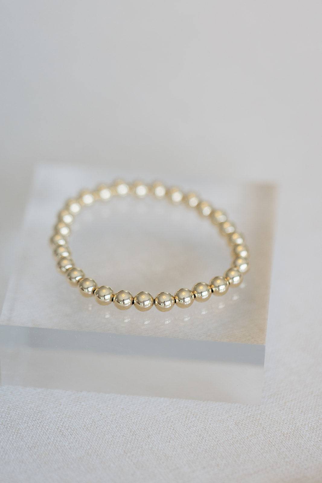 6mm gold ball bracelet - I Bought a Yard Sale