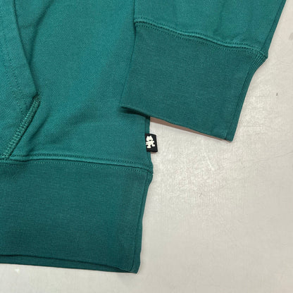 MONSTERCAT Hooded Drawstring Sweatshirt W/ Velvet Logo Men's Sz S Emerald Green