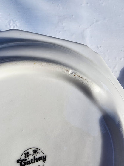 8" Asian Tatung Imari Cathay Octagon Covered Casserole Serving Bowl China - I Bought a Yard Sale