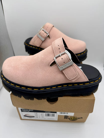 Dr Martin Zebzag Mule Unisex , Powder Pink