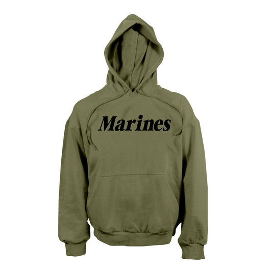 Rothco Marines Pullover Hooded Sweatshirt - OD Green