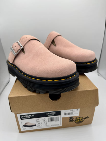 Dr Martin Zebzag Mule Unisex , Powder Pink