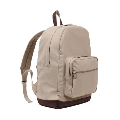 Rothco Vintage Canvas Teardrop Backpack with Leather Accents