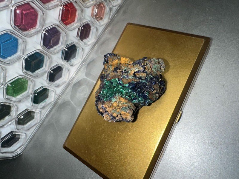 99.6g Azurite and Malachite Cluster Mineral Specimen - I Bought a Yard Sale