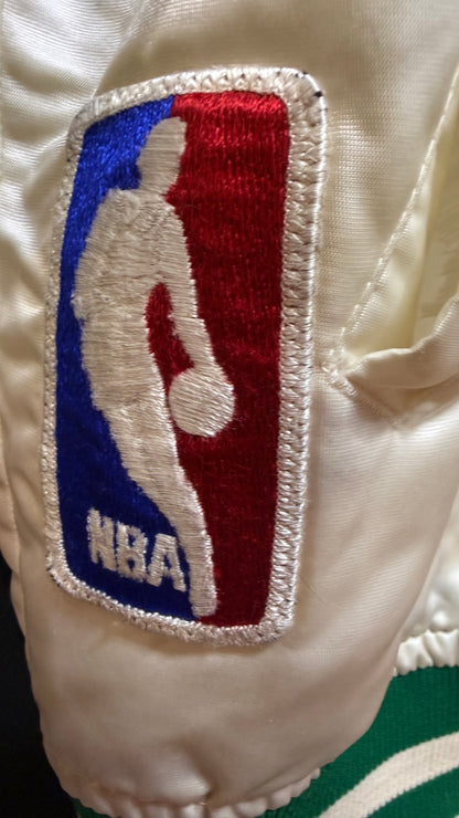 Rare Vintage White Satin Celtics Starter Jacket
