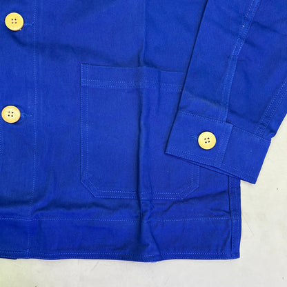 CPG CODEGRAPHY WORLDWIDE 4 Pocket Button Up Shore Coat Men's Sz L Blue