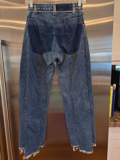 Vetements reconstructed denim pants Levi’s jeans denma size extra small womens