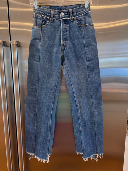 Vetements reconstructed denim pants Levi’s jeans denma size extra small womens