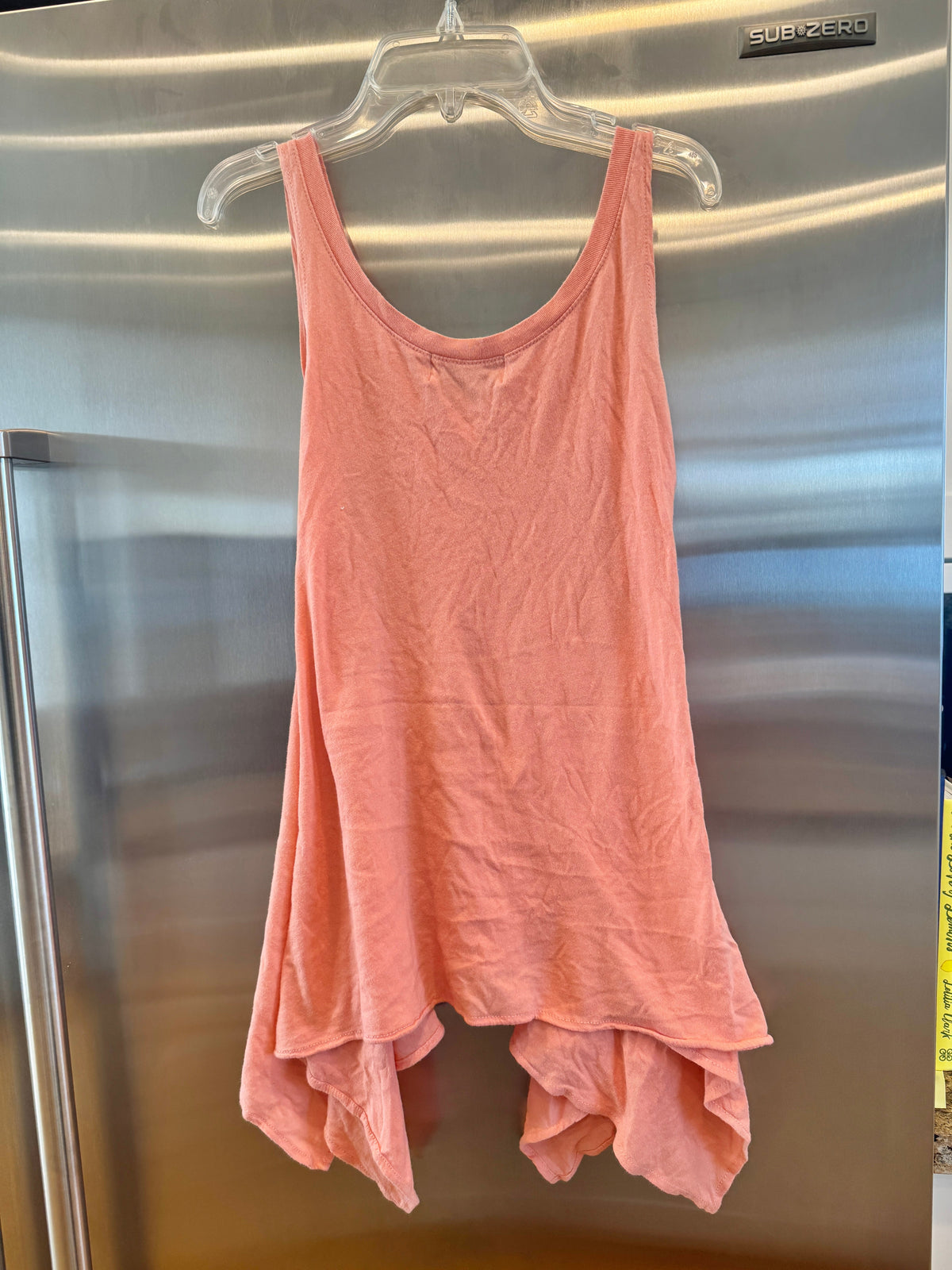 Wildfox Seahorse Tank Top V Neck in Coral Orange * Pre-Owned *