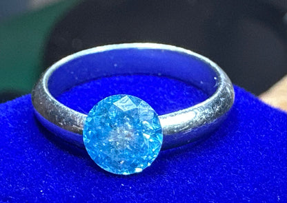 .80 Carat Natural Blue Diamond - Fancy Vivid Blue, Round Brilliant Cut, Rare Gemstone