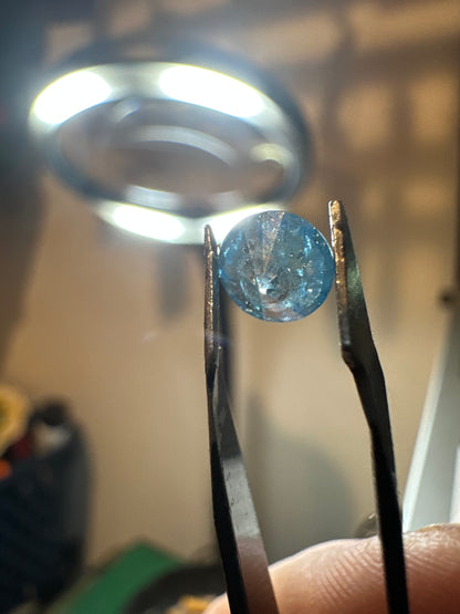 .80 Carat Natural Blue Diamond - Fancy Vivid Blue, Round Brilliant Cut, Rare Gemstone