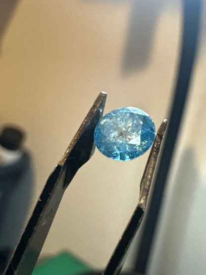 .80 Carat Natural Blue Diamond - Fancy Vivid Blue, Round Brilliant Cut, Rare Gemstone